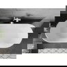 Mexen Flavia cadă freestanding 170 x 75 cm, alb, cu preaplin alb - 54031708000-20