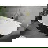 Mexen Flavia szabadon álló fürdőkáda 170 x 75 cm, fehér/fekete, csiszolt arany - 54031708075-55