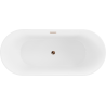 Cada Flavia cada independente 170 x 75 cm, alb/negru, scurgere aur roz - 54031708075-60