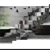 Cada Flavia cada liberă 170 x 75 cm, alb/negru, evacuare cu cupru periat - 54031708075-65
