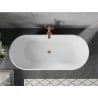 Cada Flavia cada independente 170 x 75 cm, alb/negru, scurgere aur roz - 54031708075-60