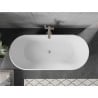 Mexen Flavia cadă freestanding 170 x 75 cm, alb/negru, supraetajare nichel periat - 54031708075-97