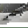 Mexen Oval Cada de baie cu suport de perete 150 x 75 cm, alb, preaplin din aur periat - 52671507500-55