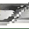 Cada Montana cada vârf de 170 x 80 cm, alb, supap cromat - 52011708000-01