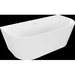 Mexen Oval cadă freestanding de perete 160 x 80 cm, alb, cu supapă albă - 52671608000-20