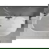 Cadă ovală Mexen, liberă, montare la perete 160 x 80 cm, albă, sifon crom - 52671608000-01