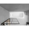 Mexen Vega téglalap alakú kád 160 x 70 cm burkolattal és 1-szárnyú paravánnal 70 cm, fekete minta - 550116070X9307017077
