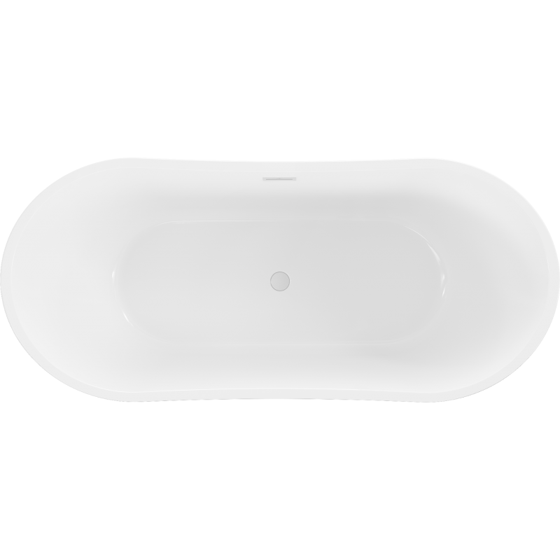 Mexen Montana cadă freestanding 170 x 80 cm, albă, prelivare albă - 52011708000-20