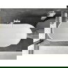 Mexen Montana cadă freestanding 170 x 80 cm, alb, evacuare albă - 52011708000-20