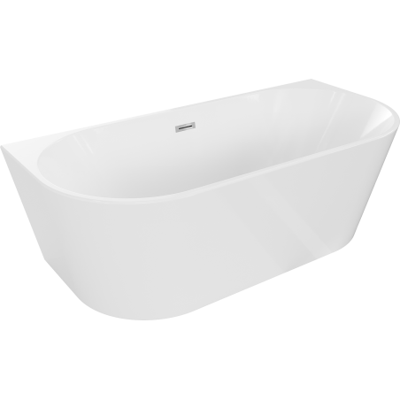 Mexen Oval cadă freestanding 170 x 80 cm, alb, scurgere crom - 52671708000-01