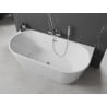 Mexen Oval cadă freestanding 170 x 80 cm, alb, scurgere crom - 52671708000-01