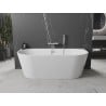 Mexen Oval cadă freestanding 170 x 80 cm, alb, scurgere crom - 52671708000-01