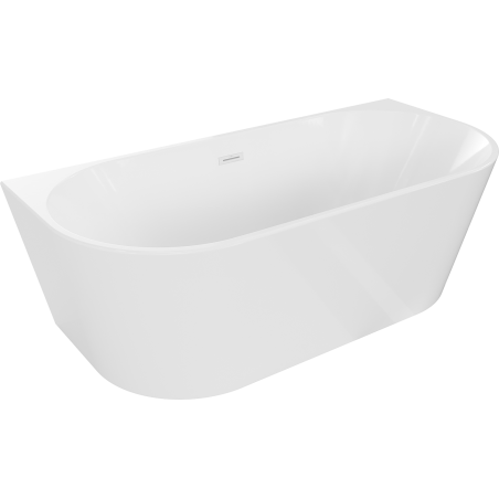 Mexen Oval cadă freestanding cu montare la perete 170 x 80 cm, albă, preaplin alb - 52671708000-20