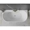 Mexen Oval fürdőszobai szabadon álló falhoz szerelhető kád 170 x 80 cm, fehér, arany lefolyó - 52671708000-50