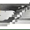 Cada Montana cada wolnostojąca 170 x 80 cm, albă, scurgere gun gray periat - 52011708000-66