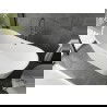 Cada Montana cada liber sau 170 x 80 cm, alb, scurgere gun metal - 52011708000-95