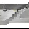 Mexen Oval cadă liberă de perete 140 x 75 cm, alb/negru, preaș îngăduit - 52671407575-50