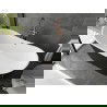 Mexen Montana cadați liber 170 x 80 cm, alb/negru, preaplin cu cupru periat - 52011708075-65
