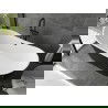 Mexen Montana cadă freestanding 170 x 80 cm, alb/negru, suprafață de scurgere neagră - 52011708075-70