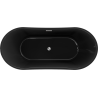 Mexen Montana szabadon álló kád 170 x 80 cm, fekete, króm túlfolyóval - 52011708070-01