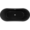 Mexen Montana szabadon álló kád 170 x 80 cm, fekete, fehér túlfolyó - 52011708070-20