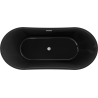 Mexen Montana szabadon álló kád 170 x 80 cm, fekete, matt nikkel túlfolyó - 52011708070-97
