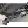 Mexen Next L fürdőkád paraván 1-szárnyas 60 x 150 cm, fekete minta, kefezett gun gray - 895-060-000-03-77-66