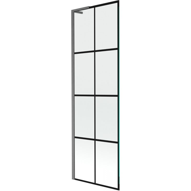 Mexen Next L paravan cadă 1-batant 60 x 150 cm, model negru, gun gray periat - 895-060-000-03-77-66
