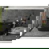 Mexen Montana cadă liberă 170 x 80 cm, neagră, preaplin auriu roz - 52011708070-60