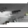 Mexen Next L fürdőkádparaván 1-szárnyas 80 x 150 cm, fekete mintázat, gun gray kefe - 895-080-000-03-77-66
