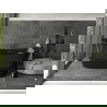 Mexen Montana cadă freestanding 170 x 80 cm, neagră, cu preaplin gri vopsit - 52011708070-66