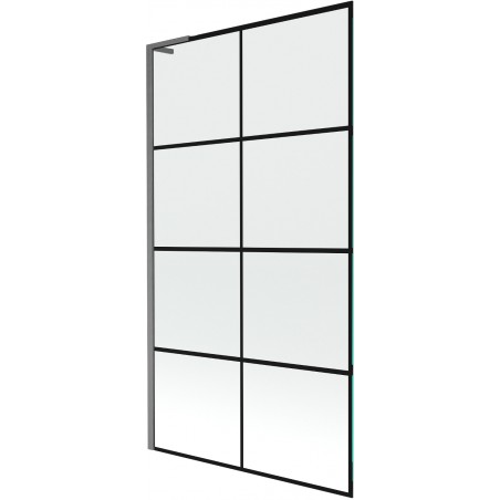 Mexen Next L panou cadă 1-bătaie 100 x 150 cm, model negru, gun gray periat - 895-100-000-03-77-66