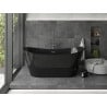 Mexen Montana szabadon álló kád 170 x 80 cm, fekete, gun metál túlfolyóval - 52011708070-95