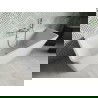 Mexen Volta cada de baie independentă cu perete 150 x 75 cm, albă, preaplin crom - 51131507500-01