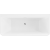 Mexen Volta cada bide de perete independent 170 x 75 cm, alb, scurgere crom - 51131707500-01