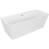 Mexen Volta cada bide de perete independent 170 x 75 cm, alb, scurgere crom - 51131707500-01