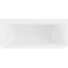Mexen Volta cadă freestanding cu montaj pe perete 170 x 75 cm, alb, evacuare albă - 51131707500-20