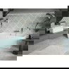Mexen Volta cada bide de perete independent 170 x 75 cm, alb, scurgere crom - 51131707500-01