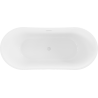 Mexen Montana cadă freestanding 180 x 80 cm, alb, preaplin alb - 52011808000-20