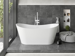 Mexen Montana cadă freestanding 180 x 80 cm, alb, preaplin alb - 52011808000-20
