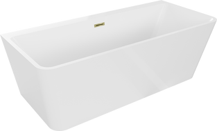 Mexen Volta cadă de perete freestanding 170 x 75 cm, alb, supraplin auriu - 51131707500-50