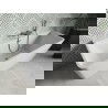 Mexen Volta fali fürdőszoba kád 150 x 75 cm, fehér, gun gray kefélt - 51131507500-66