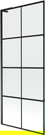 Mexen Next L paravan cadă 1-canat 80 x 150 cm, model negru, negru - 895-080-000-03-77-70