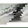 Mexen Volta szabadon álló, falra szerelt kád 150 x 75 cm, fehér, gun metal lefolyóval - 51131507500-95