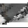 Mexen Next L 1-szárnyú kádparaván 50 x 150 cm, fekete minta, gun metal - 895-050-000-03-77-95