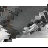 Mexen Next L egyrészes fürdőkádparaván 90 x 150 cm, fekete minta, gun metal - 895-090-000-03-77-95