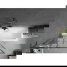 Paravan de cadă 1-panou Mexen Next L, 90 x 150 cm, model negru, metal armat - 895-090-000-03-77-95