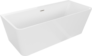 Cada libera 150 x 75 cm, alb, supraplin cu nichel periat - 51131507500-97