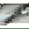 Cada libera 150 x 75 cm, alb, supraplin cu nichel periat - 51131507500-97