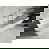 Cadaș Volta cadaș liber de perete 170 x 75 cm, alb, evacuare nichel periat - 51131707500-97